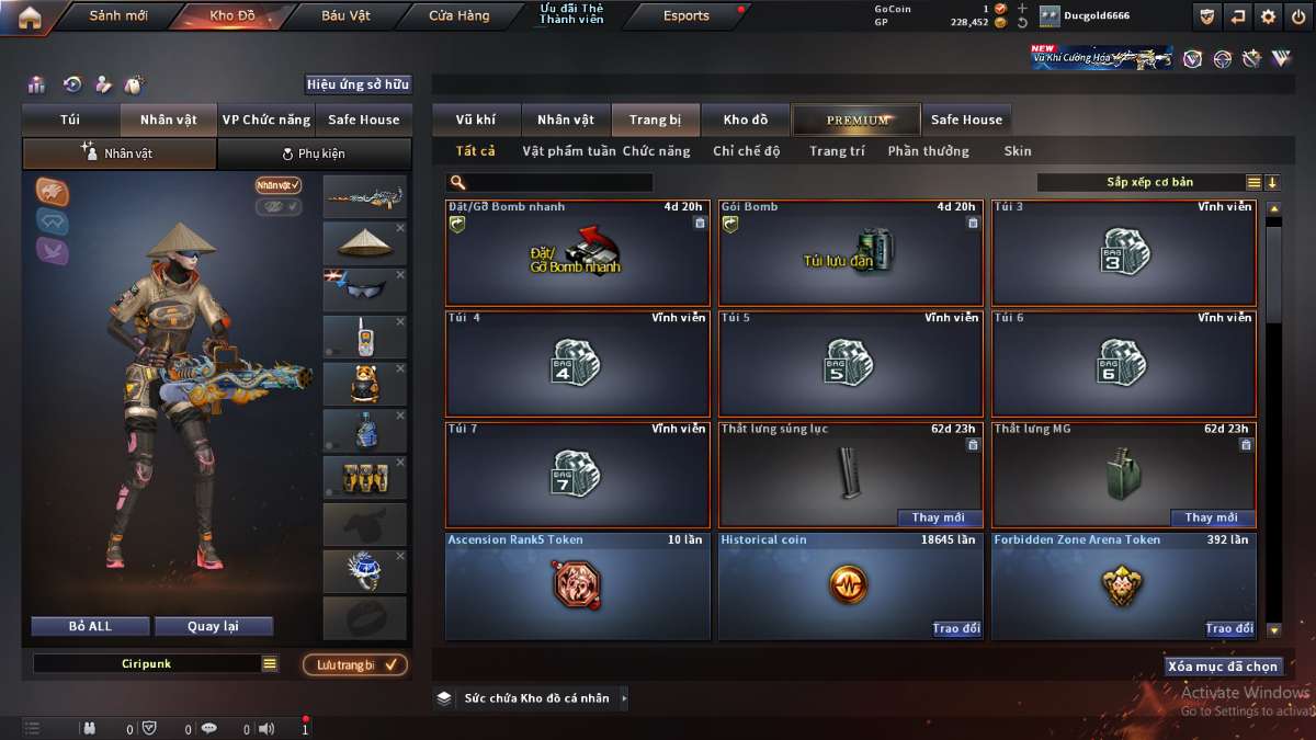 shop acc cf uy tin gia re
